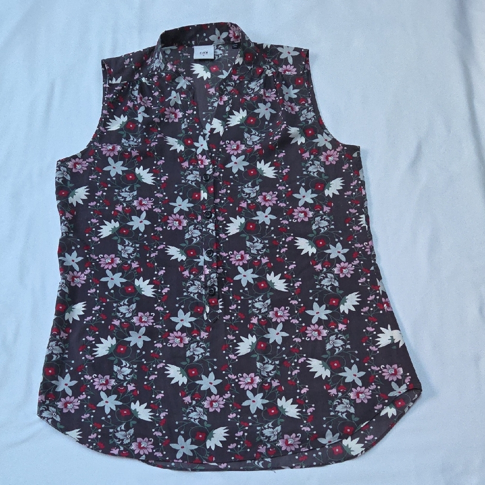 CAbi Fiesta Floral Print Tank Top